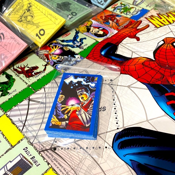 MONOPOLY SPIDER-MAN MARVEL COLLECTOR’S EDITION 2002 PARKERS BROTHERS COMPLETE - Picture 5 of 9